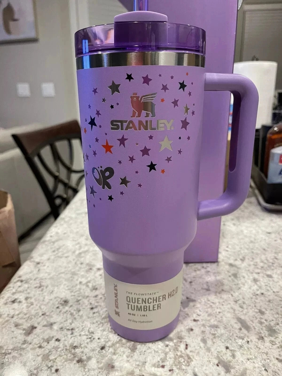 H2.0Stanley Quencher Tumbler with Handle Straw & Cup Holder for Travel