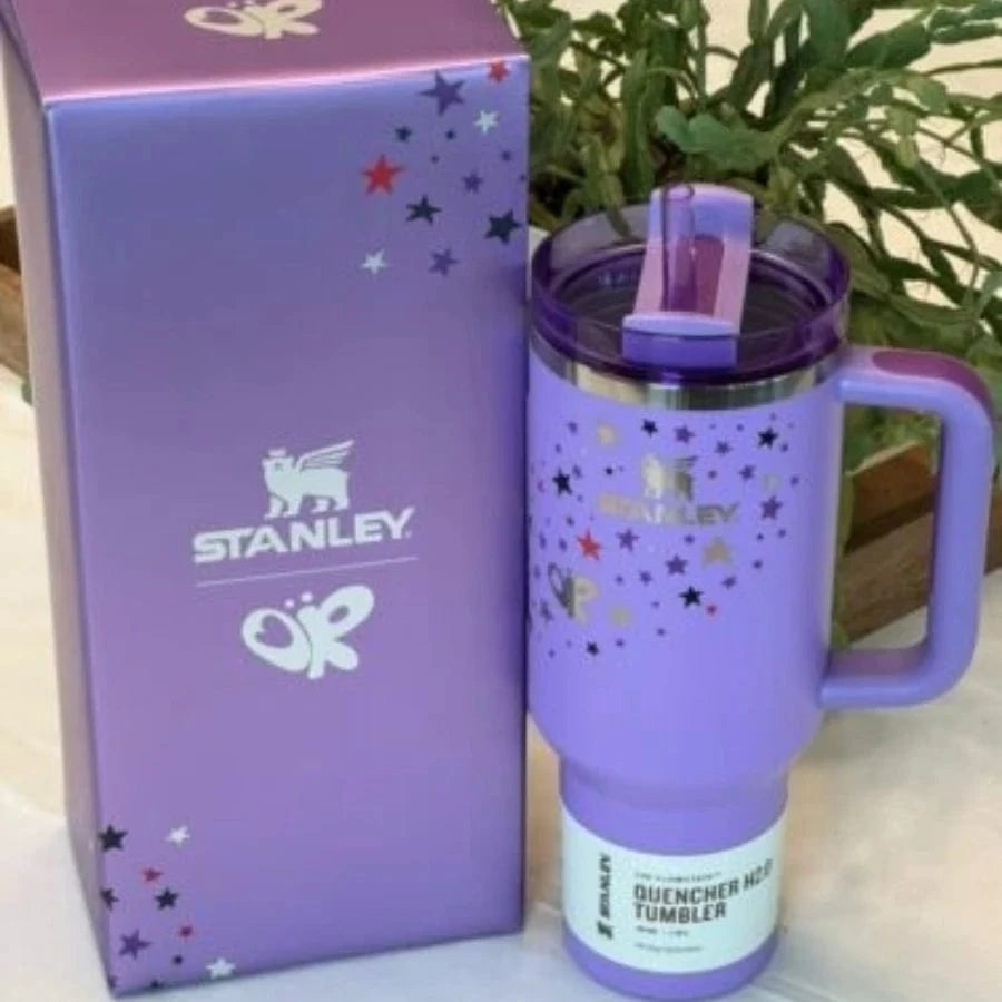H2.0Stanley Quencher Tumbler with Handle Straw & Cup Holder for Travel