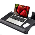 Anti Slip Multi Purpose Laptop Desk Table Design of Double Groove Bar Embedded Mouse Pad Use