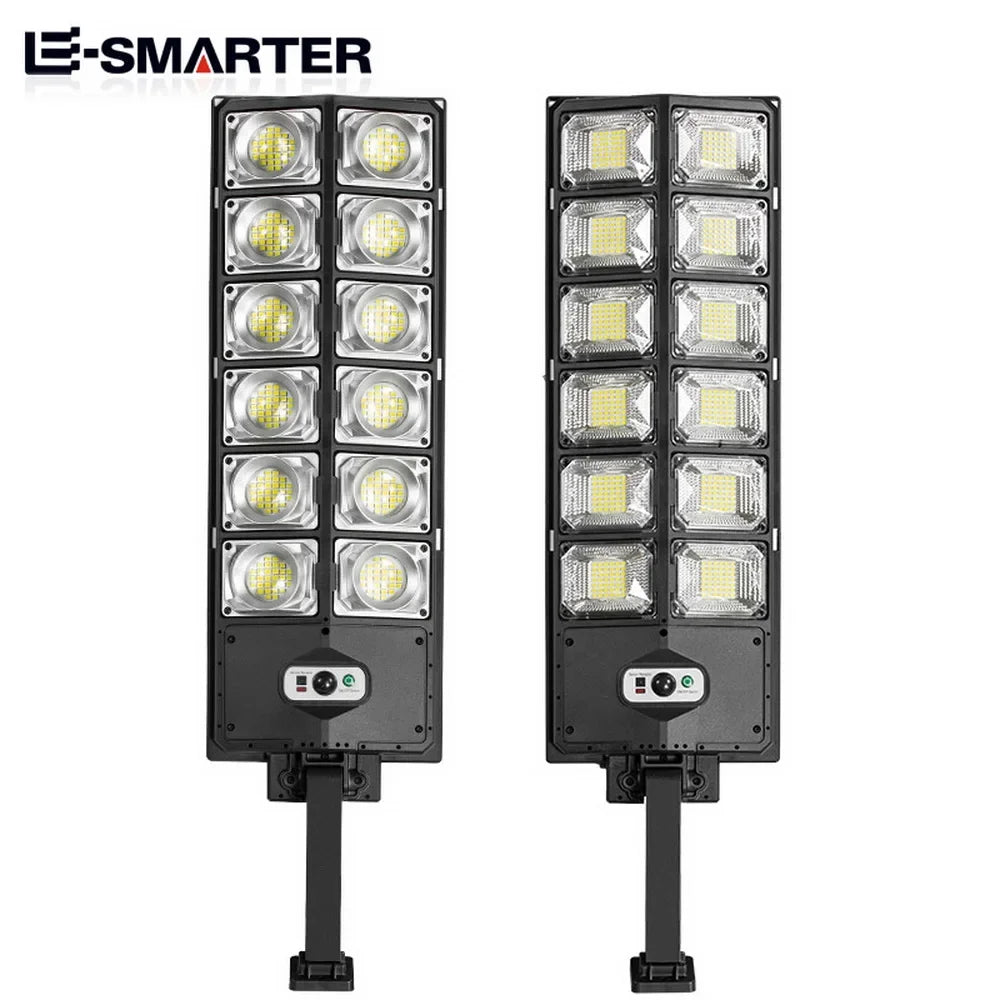 Super Bright Outdoor Solar Powered LED Lamp with Waterproof & Motion Sensors for Garage and Street Light