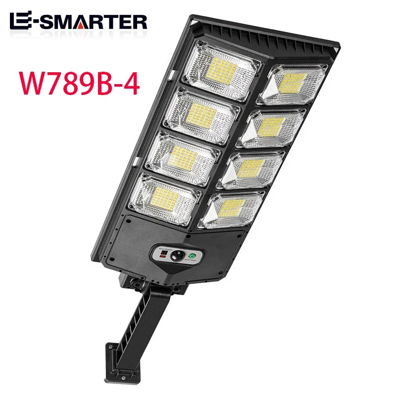 Super Bright Outdoor Solar Powered LED Lamp with Waterproof & Motion Sensors for Garage and Street Light
