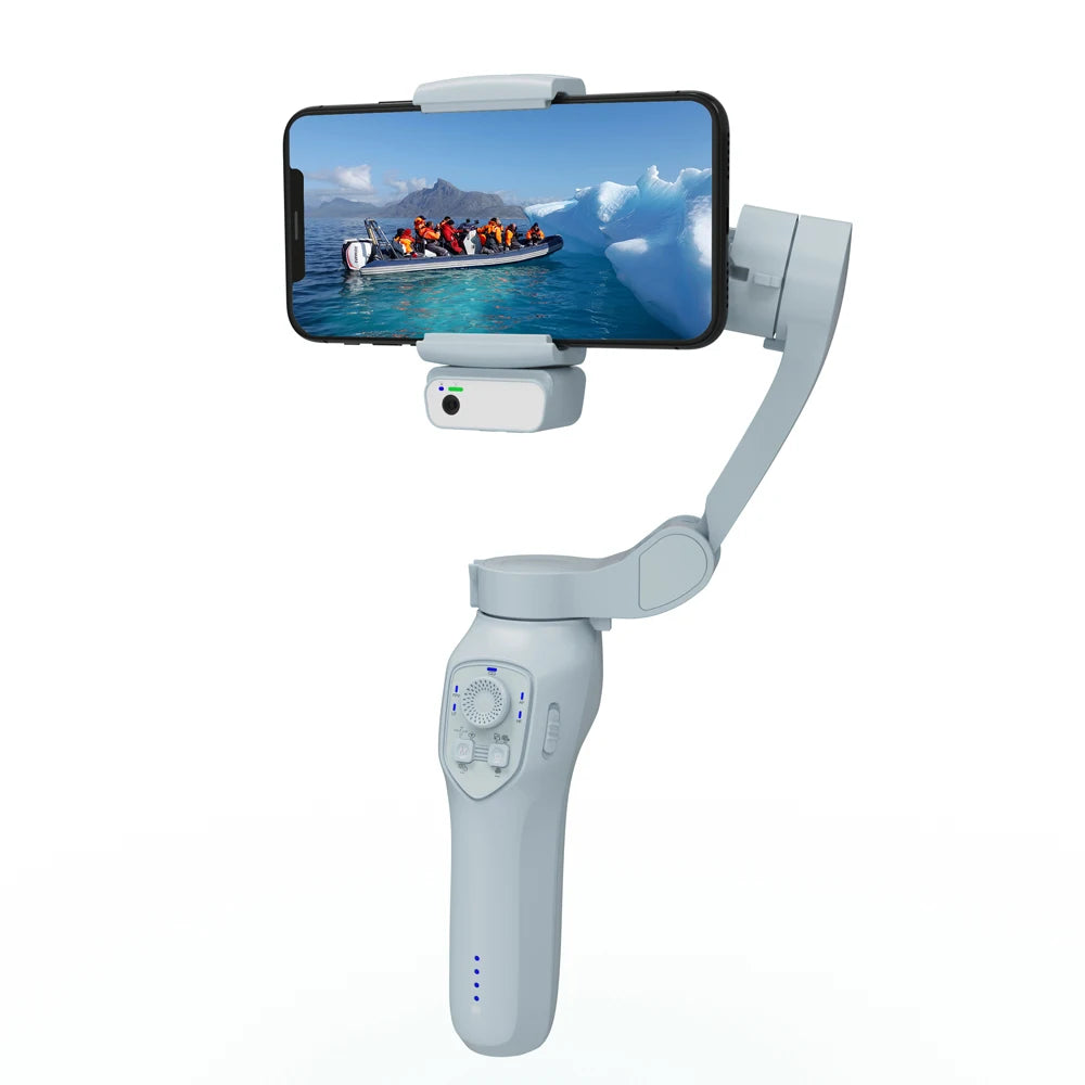 AI Active Tracker Handheld Phone Gimbal for Reels & YouTube Videos with Magnetic Stabilizer for Smartphone