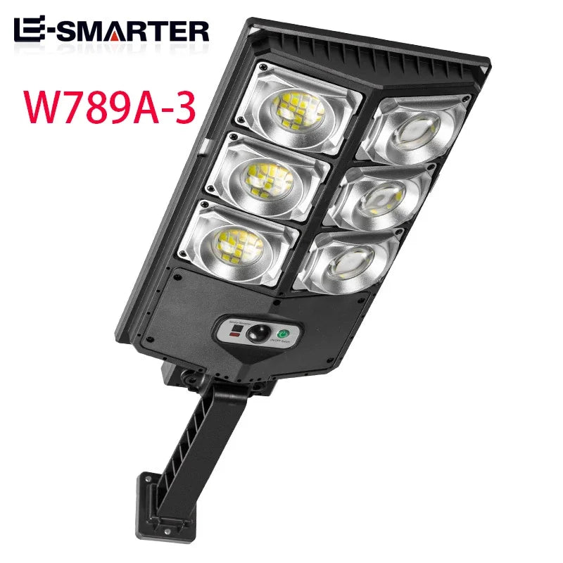 Super Bright Outdoor Solar Powered LED Lamp with Waterproof & Motion Sensors for Garage and Street Light
