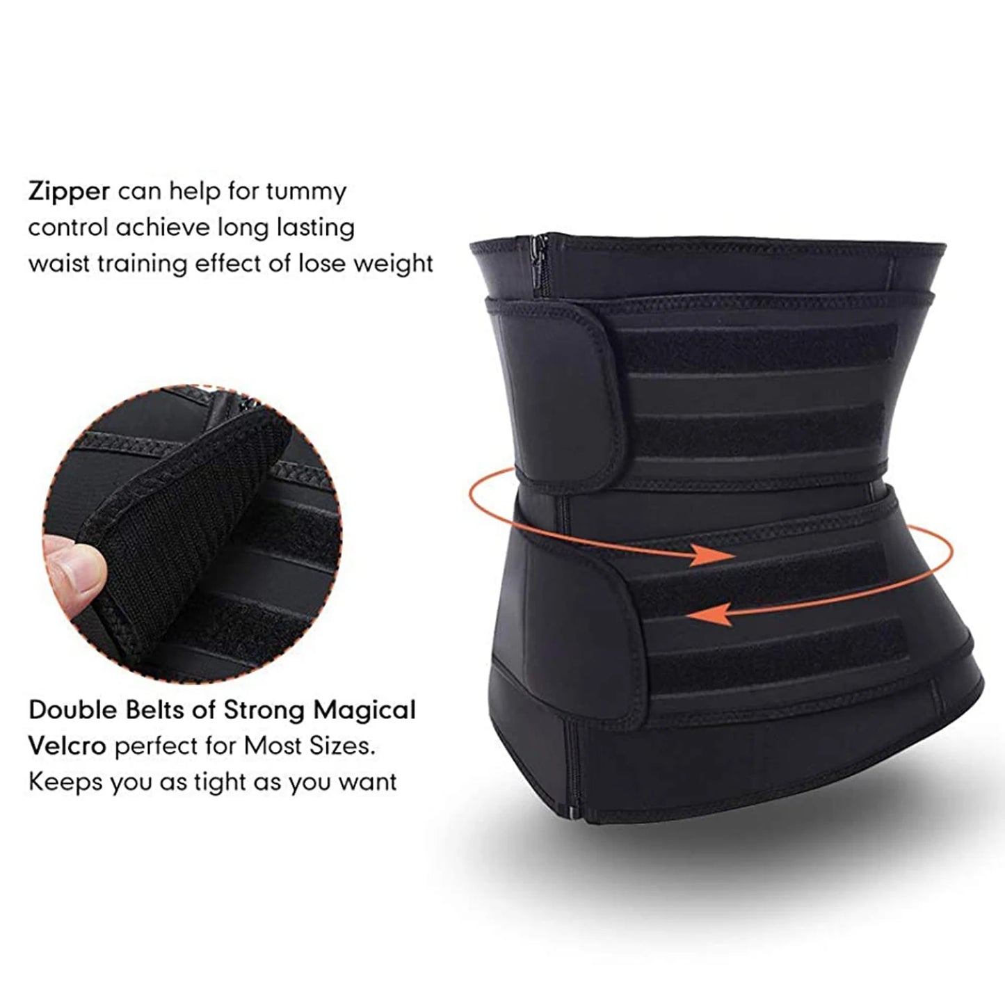 Workout Tummy Control Waist Trainer Trimmer Sweat Belt For Women