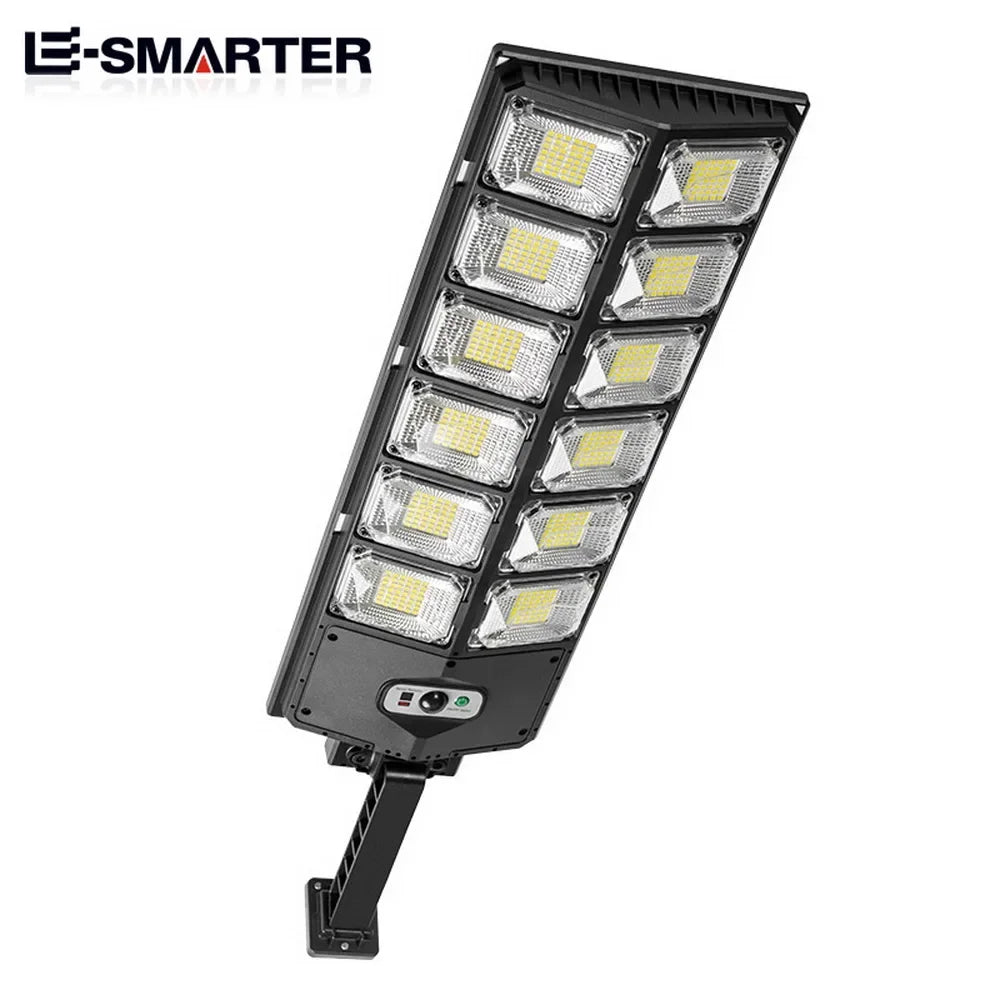 Super Bright Outdoor Solar Powered LED Lamp with Waterproof & Motion Sensors for Garage and Street Light
