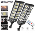 Super Bright Outdoor Solar Powered LED Lamp with Waterproof & Motion Sensors for Garage and Street Light
