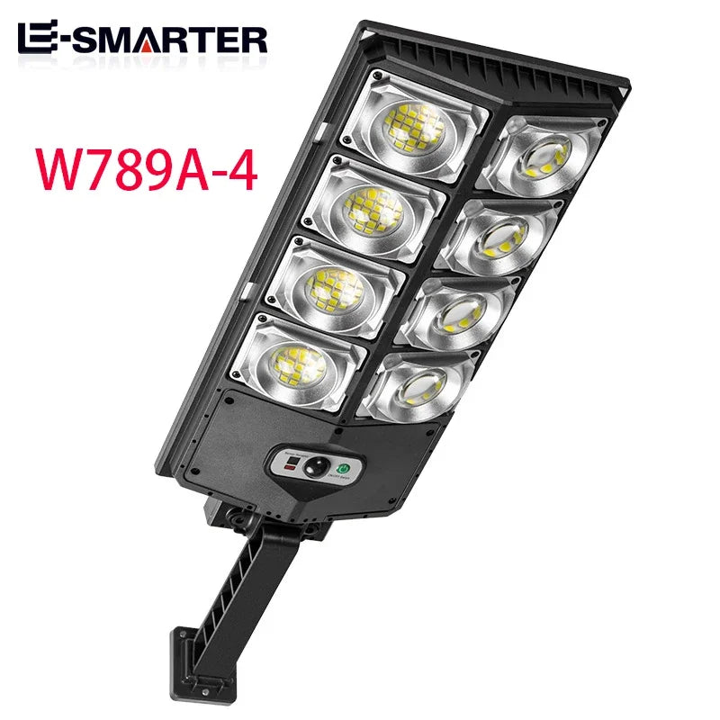 Super Bright Outdoor Solar Powered LED Lamp with Waterproof & Motion Sensors for Garage and Street Light