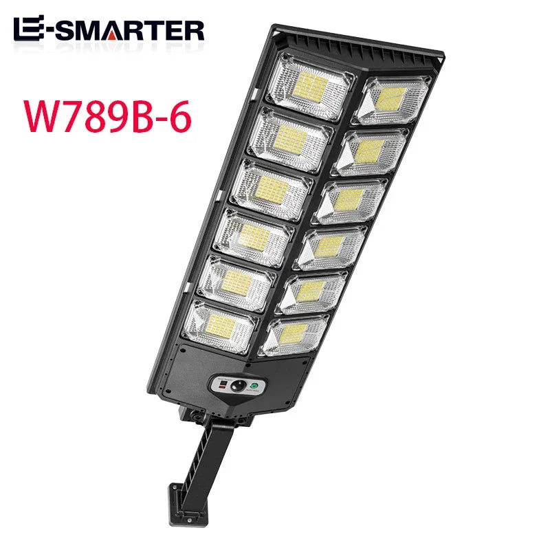Super Bright Outdoor Solar Powered LED Lamp with Waterproof & Motion Sensors for Garage and Street Light