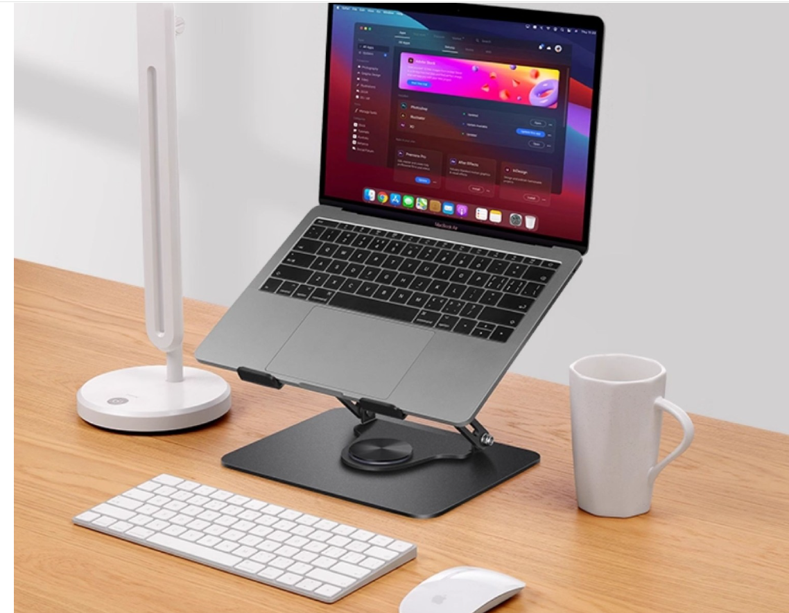 Multifunctional aluminum alloy Laptop foldable bracket with 360 degree rotation Stand