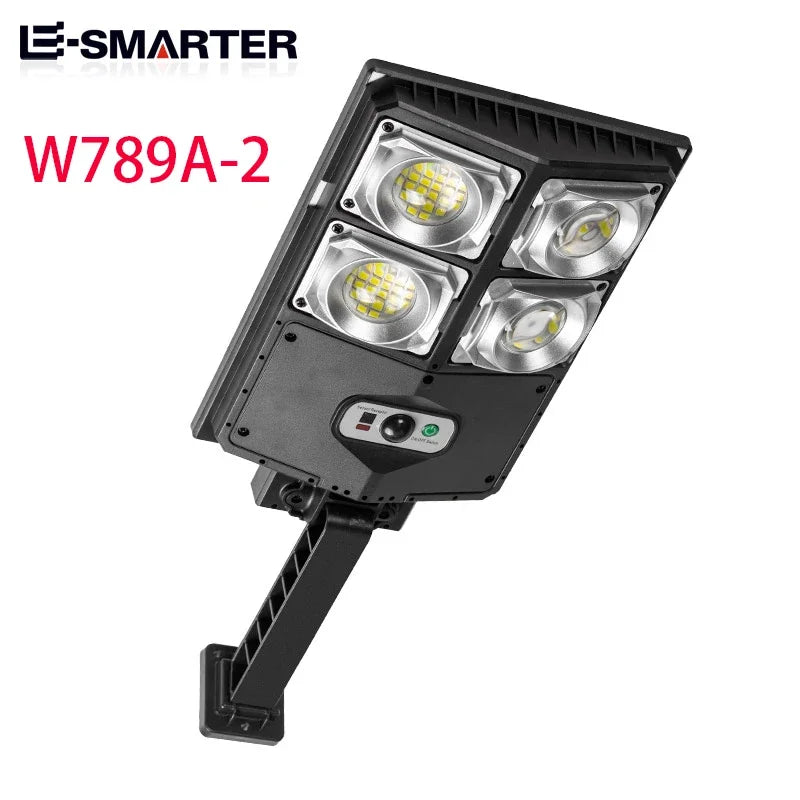 Super Bright Outdoor Solar Powered LED Lamp with Waterproof & Motion Sensors for Garage and Street Light