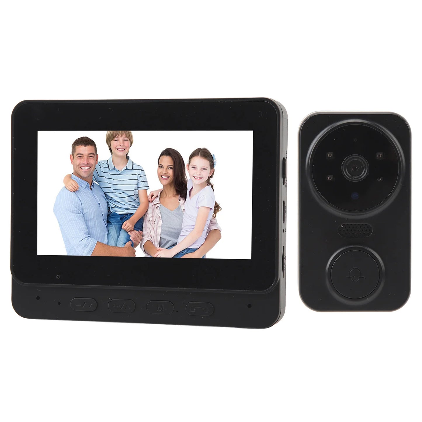 Wireless Two Way HD Visual Infrared Intercom Doorbell with Voice & Wide Angle Lens
