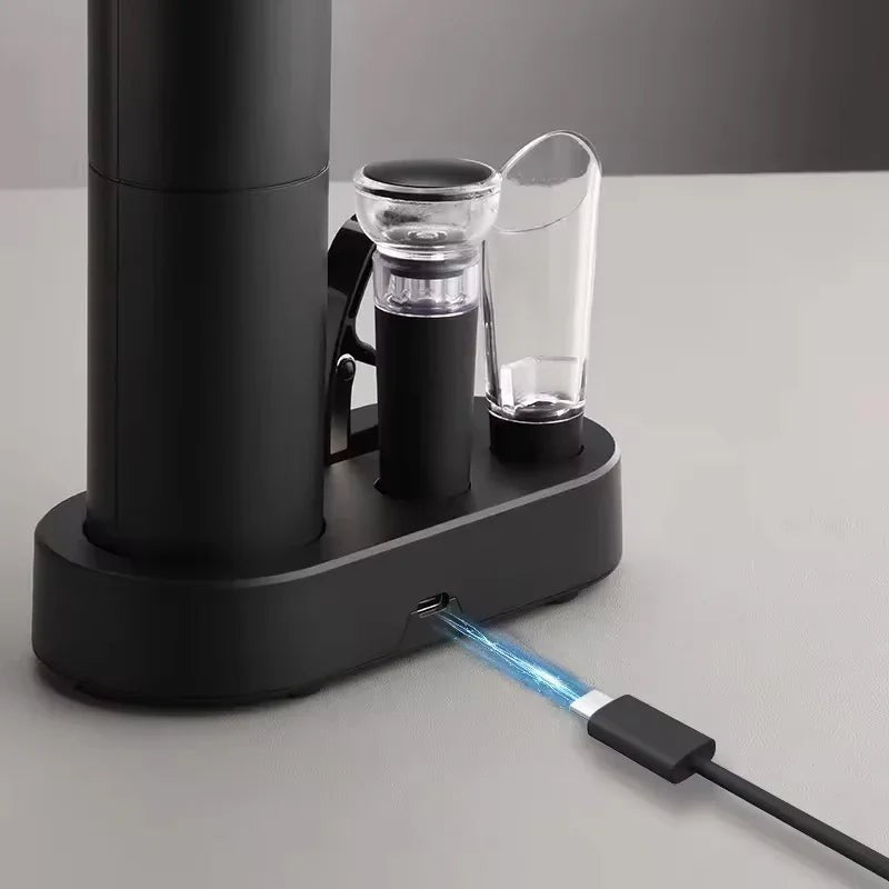 All Season Rechargeable Electric Automatic Wine Opener Set - Shop Gamset