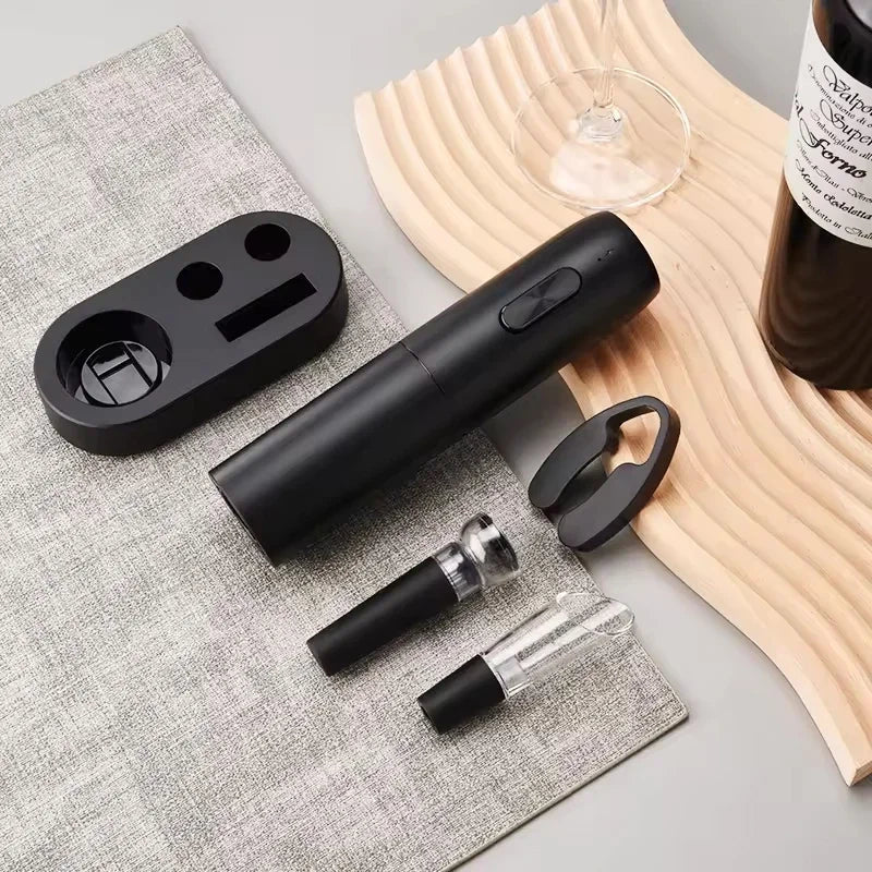 All Season Rechargeable Electric Automatic Wine Opener Set - Shop Gamset