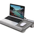 Anti Slip Multi Purpose Laptop Desk Table Design of Double Groove Bar Embedded Mouse Pad Use