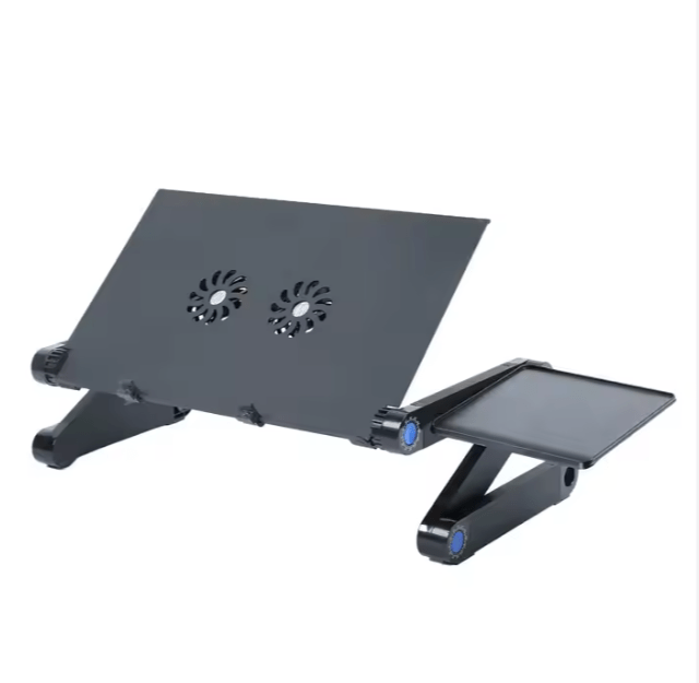 Ergonomic Adjustable Portable Aluminum Laptop Desk Stand For PC Notebook With Mouse Pad - Shop Gamset