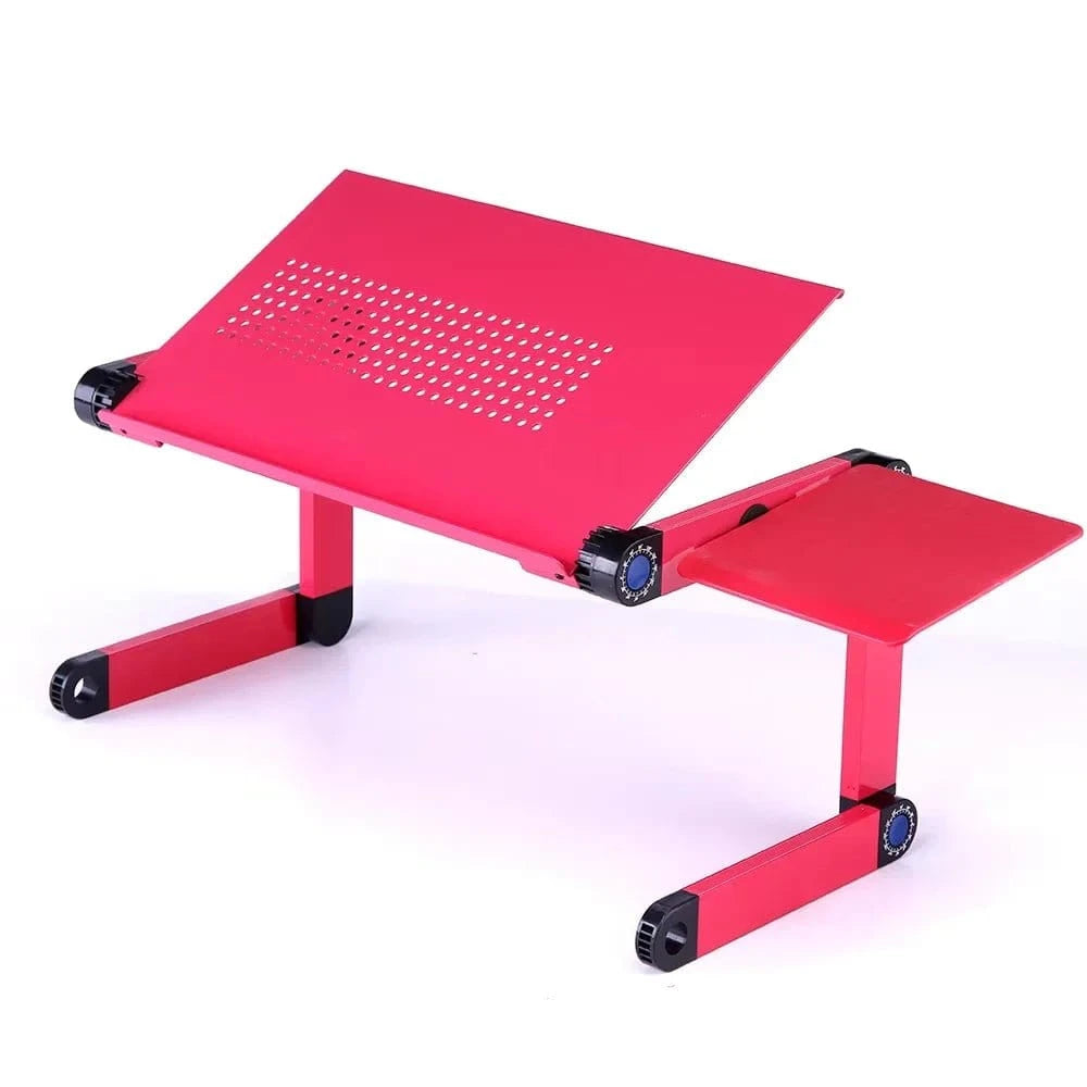 Ergonomic Adjustable Portable Aluminum Laptop Desk Stand For PC Notebook With Mouse Pad - Shop Gamset