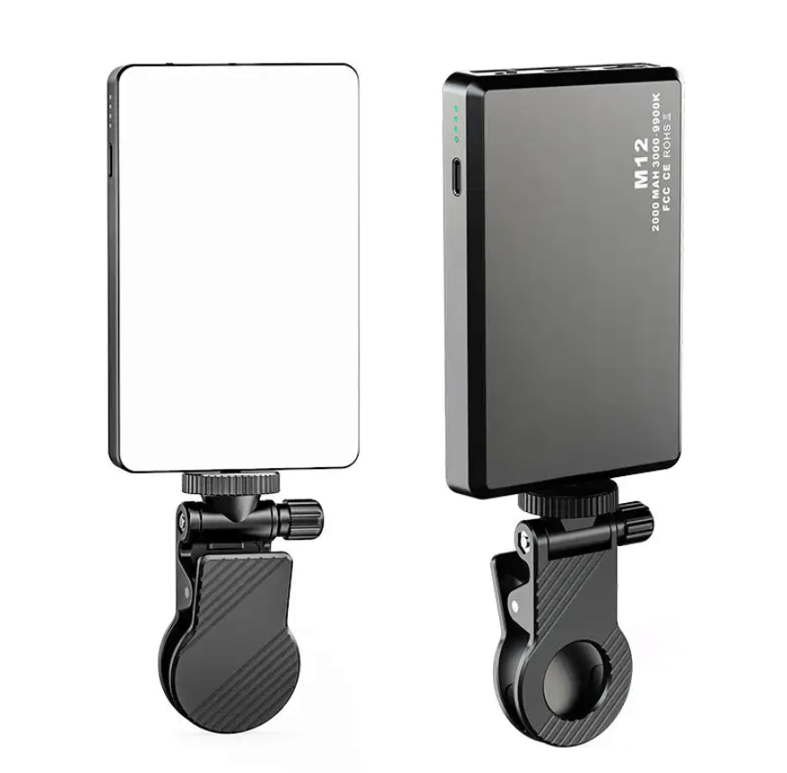 Rechargeable Adjustable Mobile Make Up - Night Brightness LED Lamp with Clip for iPhone or Computer - Shop Gamset