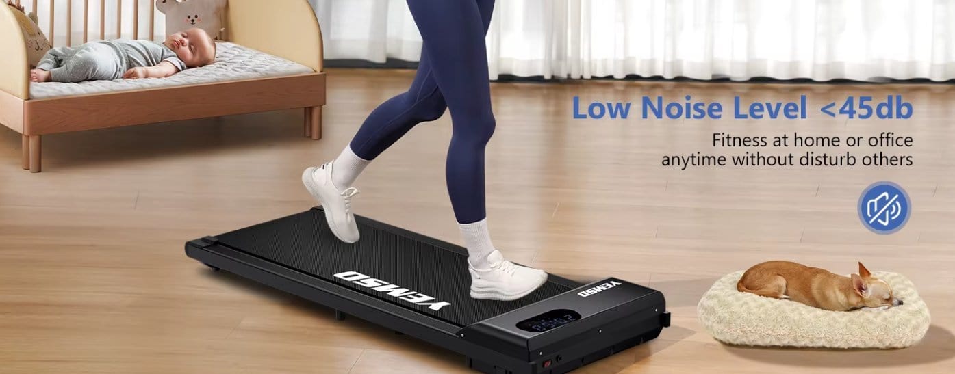 Under Desk Treadmill for Home and Office with Remote Control - Shop Gamset