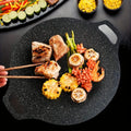 Heavy-Duty Nonstick Korean BBQ Grill Pan, Perfect For Outdoor Grilling And Camping