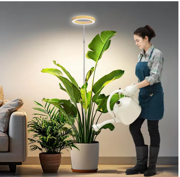 Full Spectrum 165cm  Height Adjustable USB LED Ring Grow Lights For Indoor Plants