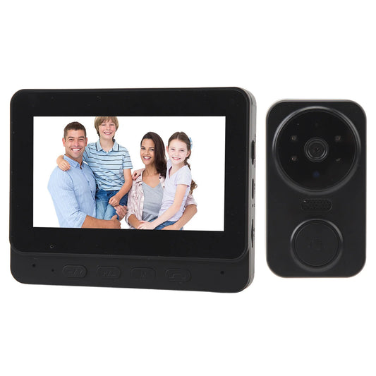 Wireless Two Way HD Visual Infrared  Intercom Doorbell with Voice & Wide Angle Lens
