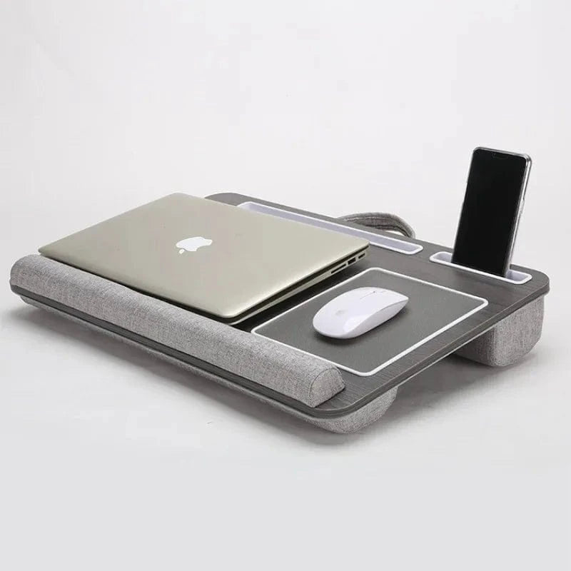 Anti Slip Multi Purpose Laptop Desk Table Design of Double Groove Bar Embedded Mouse Pad Use - Shop Gamset