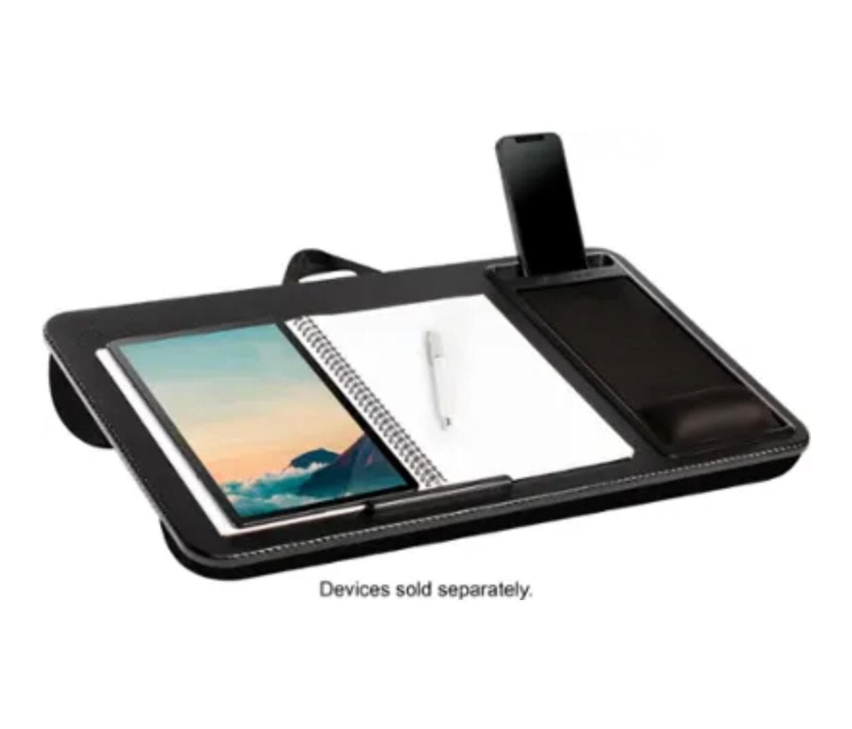 Anti Slip Multi Purpose Laptop Desk Table Design of Double Groove Bar Embedded Mouse Pad Use - Shop Gamset
