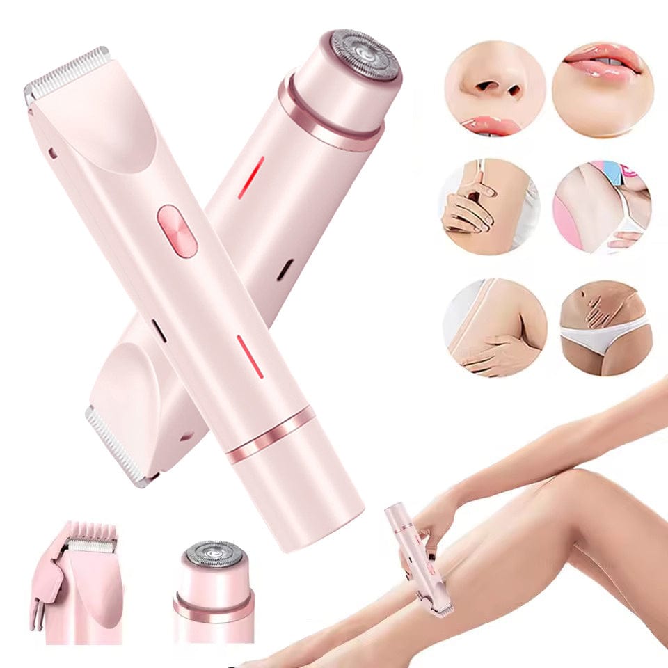 Double Head Wet & Dry Electric Razor Women's Pubic Hair Shaver Trimmer