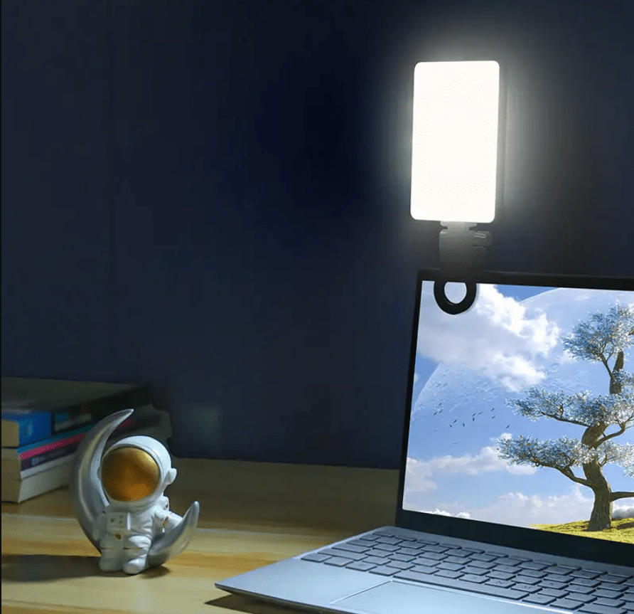 Rechargeable Adjustable Mobile Make Up - Night Brightness LED Lamp with Clip for iPhone or Computer - Shop Gamset