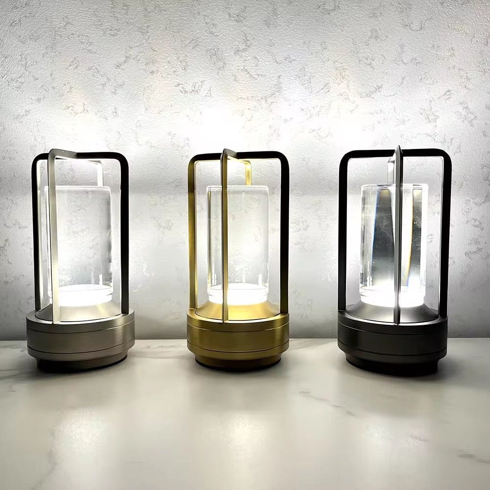 Rechargeable LED Crystal Touch Table Lamp for Bedroom and Restaurant Atmosphere Decoration - Shop Gamset