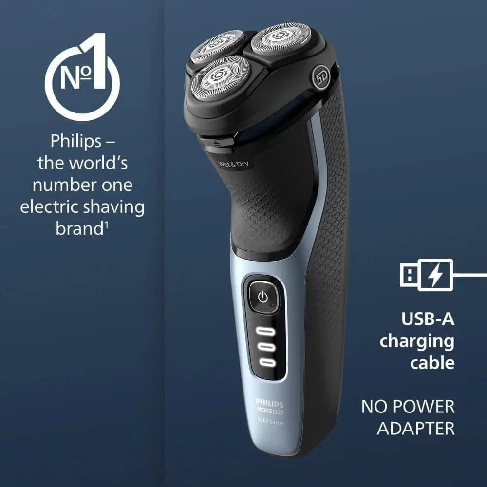 Rechargeable Wet & Dry Electric Shaver with Pop - Up Trimmer, Travel Storage Pouch and Protective Cap - Shop Gamset
