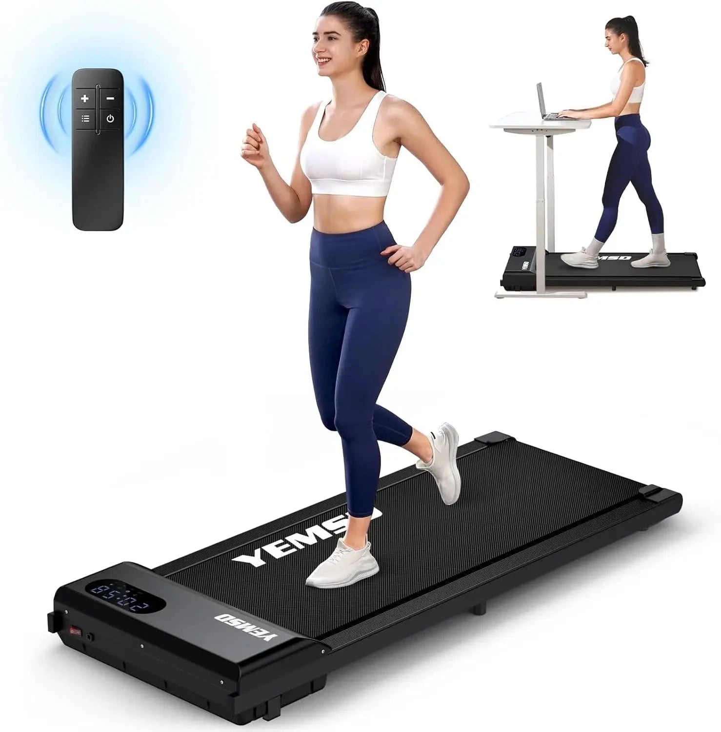 Under Desk Treadmill for Home and Office with Remote Control - Shop Gamset