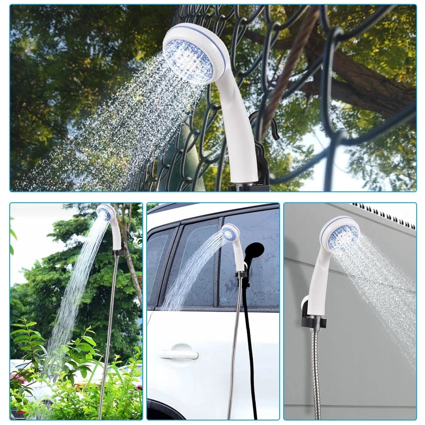 USB Rechargeable Electric Portable Outdoor Shower Pump for Camping Car Washing Gardening Pet Cleaning - Shop Gamset