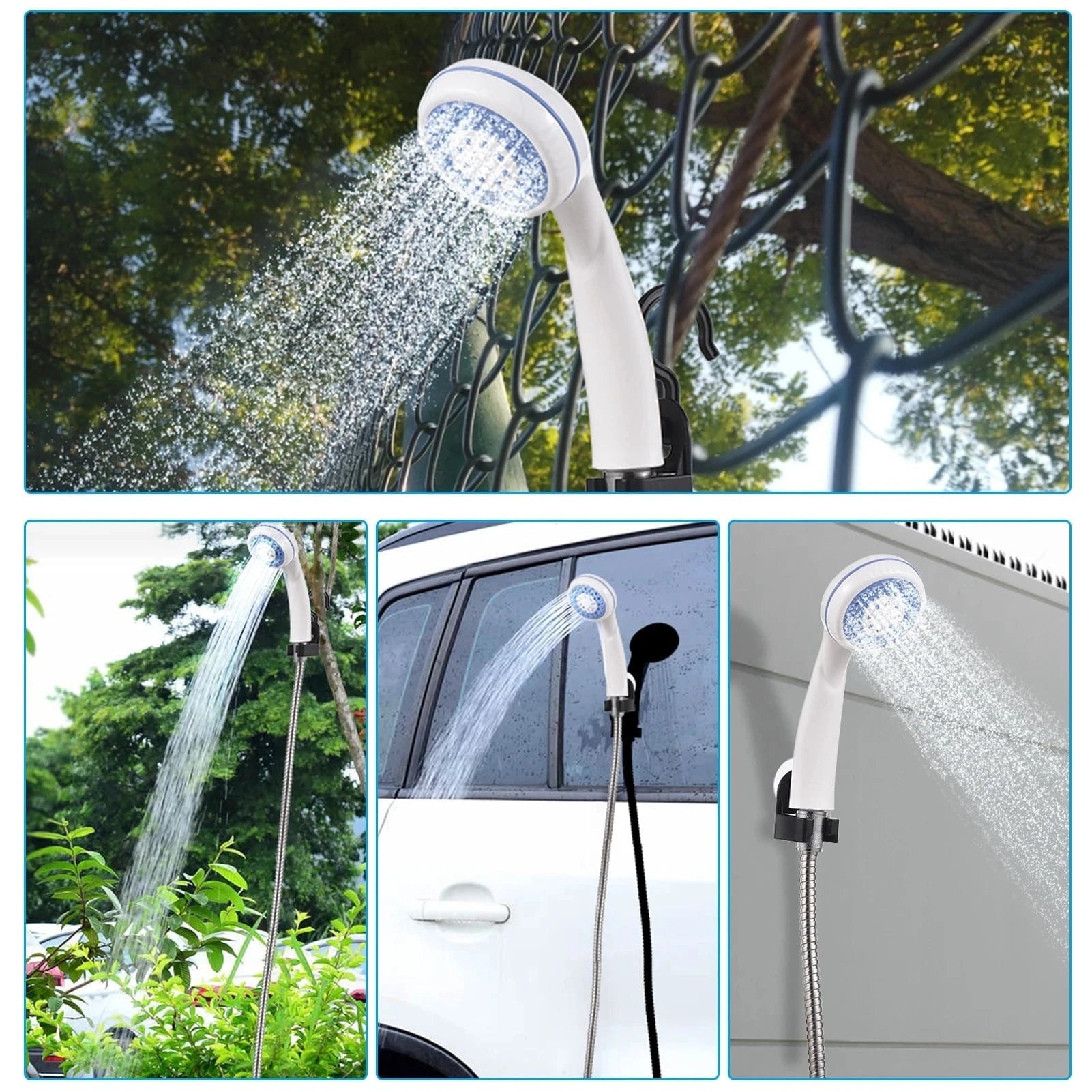 USB Rechargeable Electric Portable Outdoor Shower Pump for Camping Car Washing Gardening Pet Cleaning - Shop Gamset
